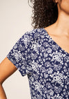 White Stuff Tallie Print Jersey Dress, Navy