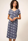 White Stuff Tallie Print Jersey Dress, Navy