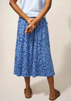 White Stuff Mora Print A Line Skirt, Blue