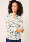 White Stuff Annie Patterned Blouse, Natural Multi