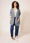 White Stuff One Size Leia Knit Cardigan, Grey