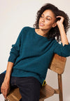 White Stuff Greenwich Wool Jumper, Dark Teal