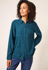 White Stuff Emilia Embroidered Shirt, Teal