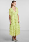 Y.A.S Pazylla Feathered A Line Dress, Opaline Green