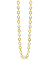 Absolute Diamante Circles Necklace, Gold