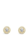 Absolute Halo Stud Earrings, Gold