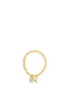 Absolute Diamante Chain Toggle Bracelet, Gold