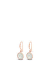 Absolute Opal Stone Drop Earrings, Rose Gold