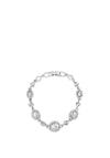 Absolute Oval Diamante Bracelet, Silver