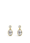 Absolute Oval Drop Earrings, Gold