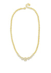 Absolute Pave Circles Necklace, Gold