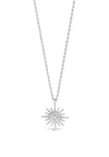 Absolute Stone Set North Star Necklace, Silver