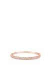 Absolute Rose Gold Twisted Stone Bangle, BA236RS