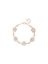 Absolute Oval Crystal Bracelet, Rose Gold