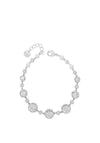 Absolute Silver Circular Diamante Bracelet, B2055SL