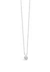 Absolute Crystal Pendant Necklace, Silver