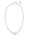 Absolute Silver Linking Rings Necklace, N1157SL