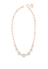 Absolute Rose Gold Circular Diamante Cluster Necklace, N2055RS