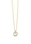 Absolute Gold Linking Diamante Rings Necklace, N2072GL