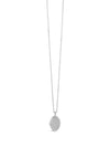 Absolute Silver Long Oval Diamante Locket Necklace, N2111SL