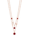 Absolute Ruby Layered Necklace, Rose Gold