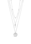 Absolute Sun Locket & Spike Pendant Necklace, Silver