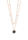 Absolute Hematite Star Small Pendant Necklace, Rose Gold