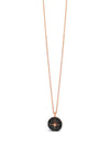 Absolute Hematite Star Large Pendant Necklace, Rose Gold