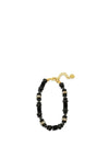 Absolute Jet Bead Bracelet, Gold