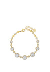 Absolute Gold Small Circular Diamante Bracelet