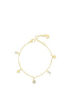 Absolute Mini Multi Charm Bracelet, Gold