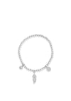 Absolute Beaded Charm Bracelet, Silver