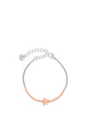 Absolute Star Charm & Diamante Panel Bracelet, Rose Gold