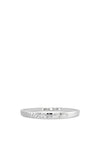 Absolute Scattered Diamante Bangle, Silver