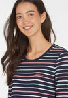 Barbour Womens Applecross Stripe Jersey Dress, Navy Multi