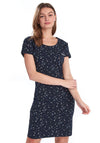 Barbour Womens Harewood Bird Print Dress, Navy