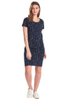 Barbour Womens Harewood Bird Print Dress, Navy