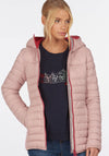 Barbour Womens Saltburn Quilted Jacket, Blusher Pink