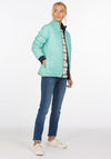 Barbour Womens Southport Reversible Quilted Jacket, Navy & Mint