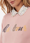 Barbour Womens Lyndale Embroidered Sweatshirt, Pink