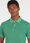 Barbour Wash Sports Polo Shirt, Turf Green