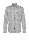 Bugatti Modern Fit Check Shirt, Light Blue Multi