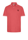 Bugatti Stripe Contrast Polo Shirt, Neon Pink