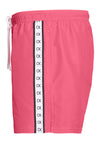 Calvin Klein Chrome Mono Tape Swim Shorts, Pink