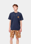 Carhartt Label State Flag T-Shirt, Enzian & Ochre