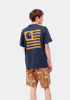 Carhartt Label State Flag T-Shirt, Enzian & Ochre