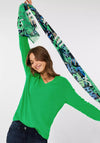 Cecil V Neck Knit Sweater, Radiant Green