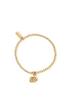 ChloBo Cute Charm Elephant Bracelet, Gold