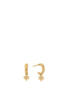 Chlobo Mini Earth Hoops Earring, Gold