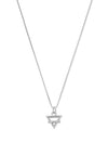 Chlobo Delicate Box Chain Earth Necklace, Silver